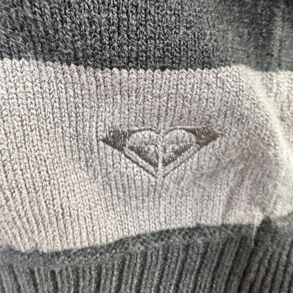 Vintage Y2K Striped Deep V Neck Sweater Ribbed Soft Girl Emo Scene Grunge M - Picture 4 of 7